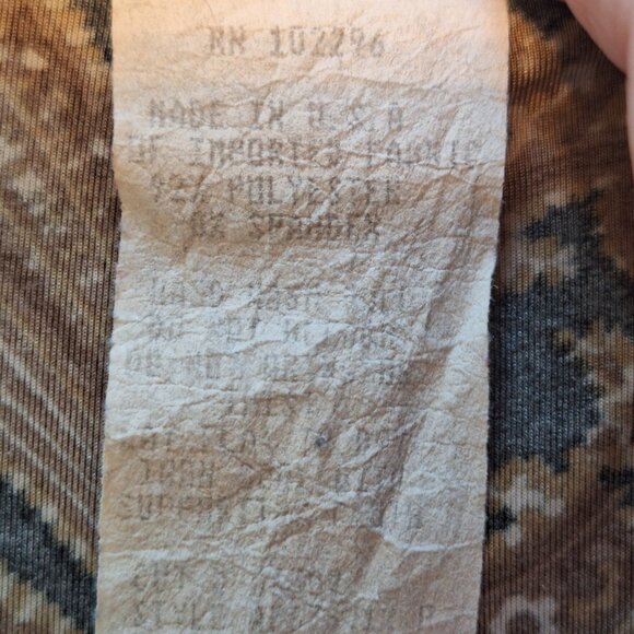 VINTAGE Beautiful Paisley Blouse Sz 12P - Picture 4 of 6